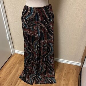 Women's Multicolor Patterned Skirt